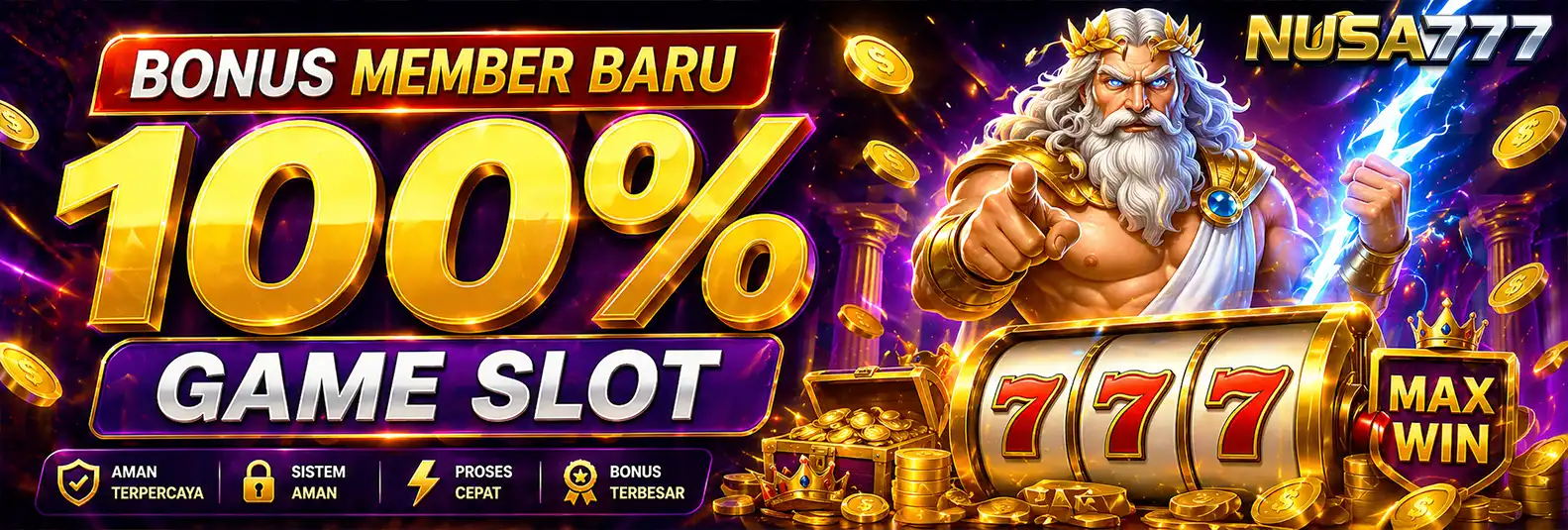 BONUS NEW MEMBER 100% SLOT